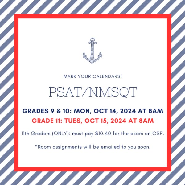 PSAT/NMSQT Testing: Grades 9 & 10